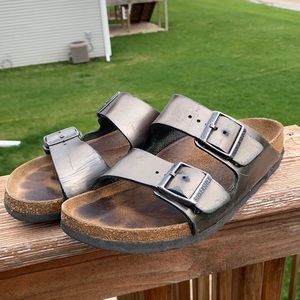 Birkenstock Leather Metallic Arizona